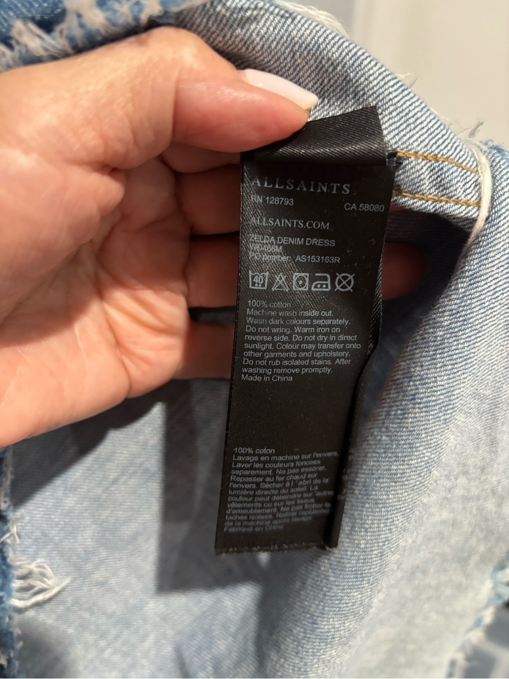 All Saints Zelda denim dress - Picture 5 of 5